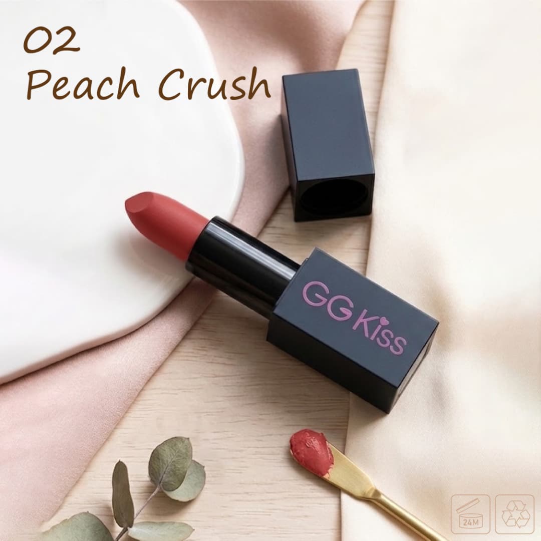 Home ggkiss lipstick 02 peach crush